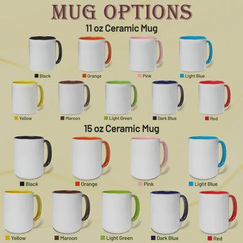 For The Love Of Books Mug – Personalized Book Lover Gift – Custom Reader Coffee Cup – Ringer Mug 11oz 15oz |Mug 110